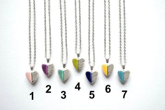 Geometric ceramic heart necklace colourful jewellery by islaclay Playful Heart-shaped Jewelry For Gifts, Playful Heart-shaped Jewelry Gift, Playful Blue Heart-shaped Jewelry, Heart-shaped Multicolor Necklace For Friendship, Multicolor Heart Necklace For Friendship, Multicolor Heart Necklaces For Friendship, Playful Heart-shaped Everyday Jewelry, Playful Everyday Heart-shaped Jewelry, Cute Turquoise Jewelry Gift