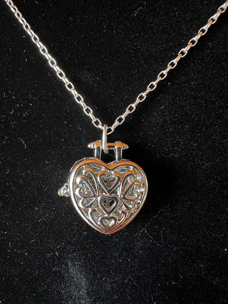 Silver heart locket pendant on 16 inch .925 sterling silver roll chain Silver Heart Locket, Warwick Ny, Heart Locket Necklace, Heart Locket, Locket Necklace, Silver Heart, Locket, Pretty Things, Necklace Etsy