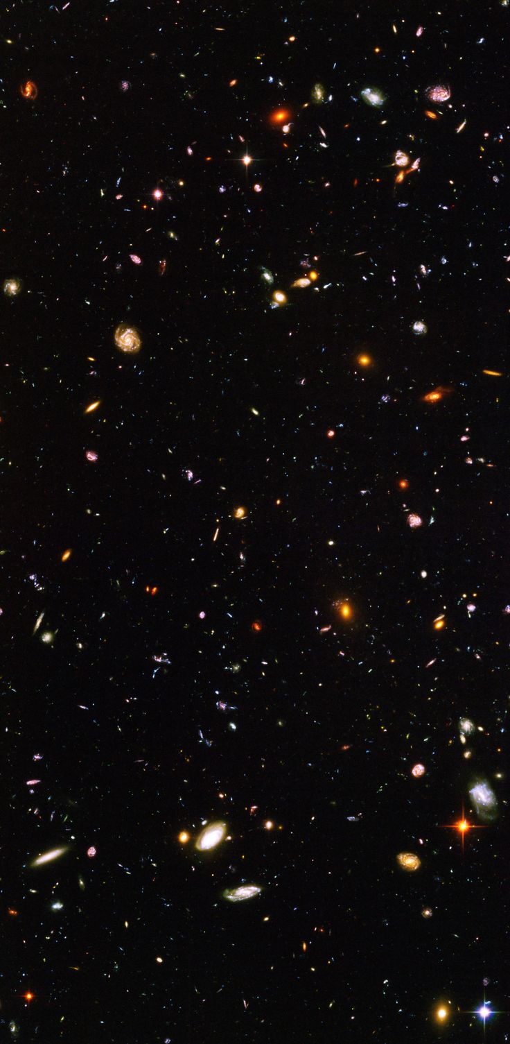 an image of many different objects in the dark night sky with stars all over it