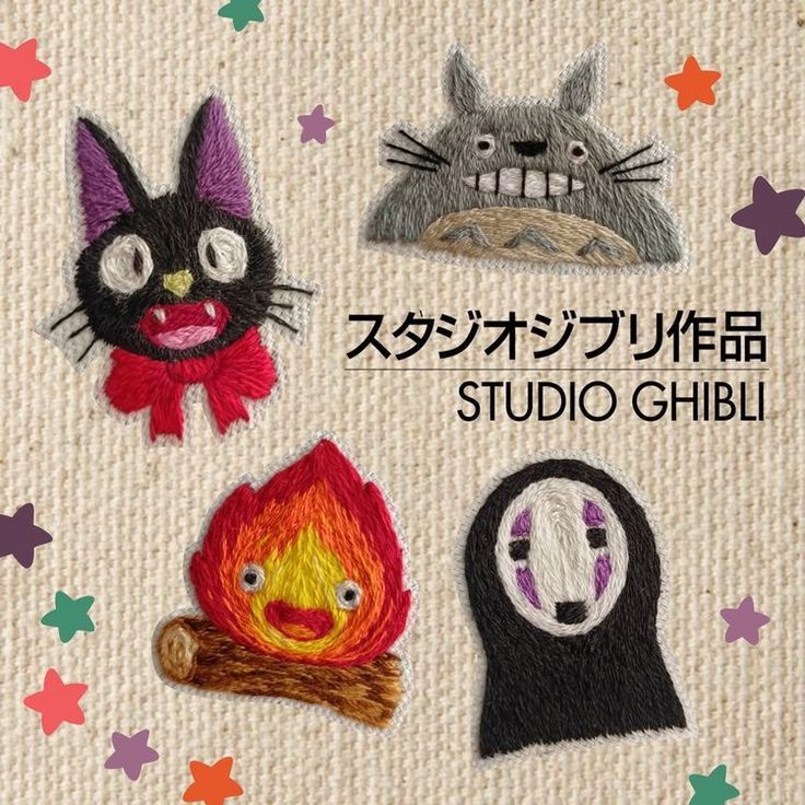 an advertisement for studio ghibli featuring cats and witches