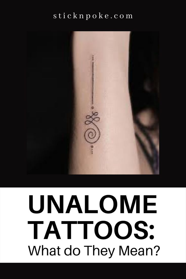 a tattoo on the side of a woman's arm that reads, unalome tattoos what do they mean?