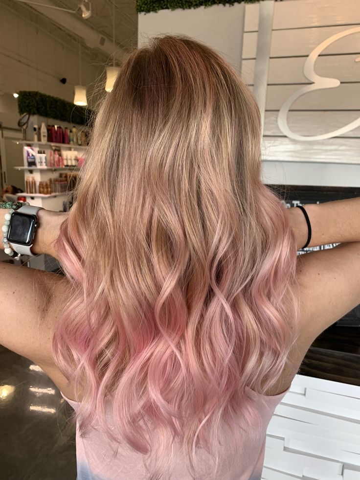 Pink Hair Highlights, Pink Hair Streaks, Becka Mack, Pink Ombre Hair, Light Pink Hair, Pink Blonde, Pink Blonde Hair, Hair Color Streaks, Hair Streaks