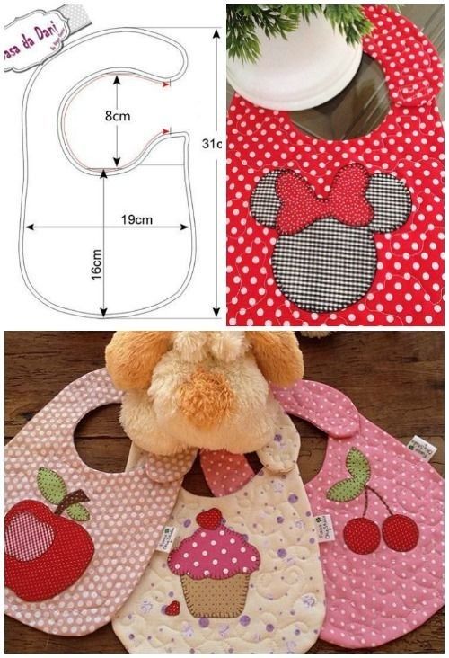 the pattern has been designed to be used for baby bibs