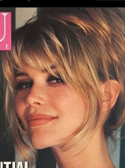 Claudia Schiffer Hair, Haircut Photo, S Bangs, 80s Haircuts, Supermodel Hair, Bangs Inspo, 90s Haircuts, Beef Stir Fry Recipes, Layered Fringe