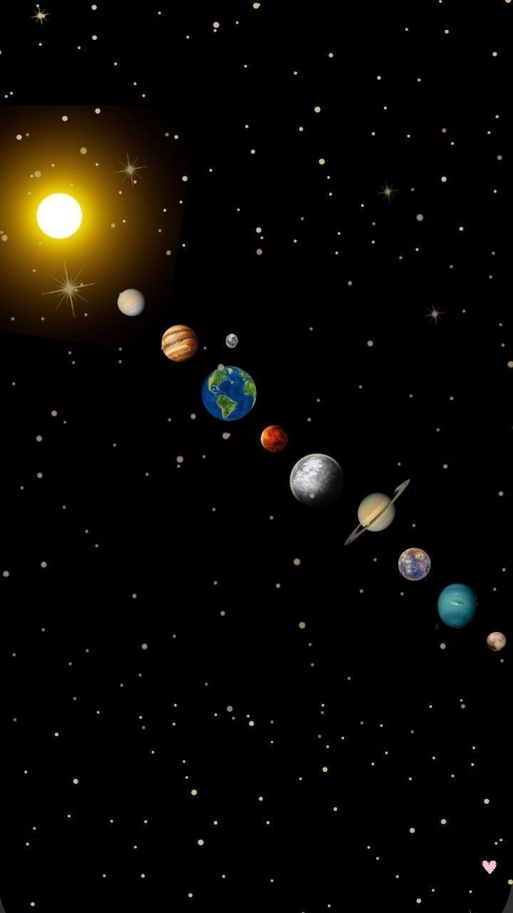 the solar system is shown in this screenshote from an artist's rendering