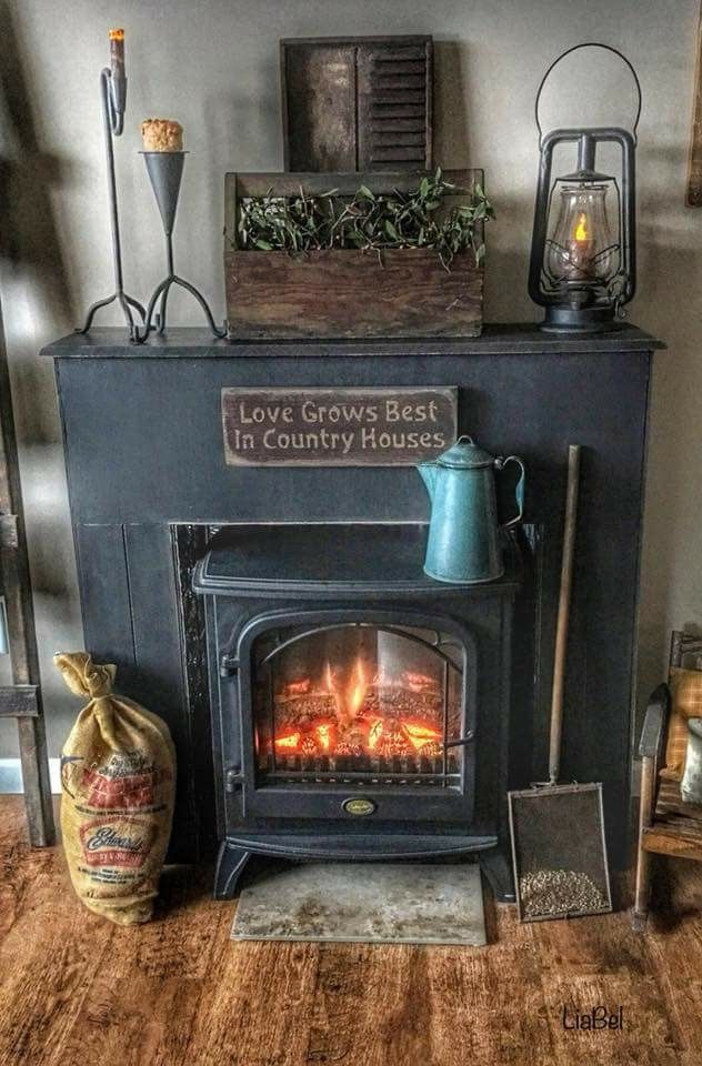 an image of a fire place in the living room