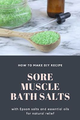 Muscle Soak Bath, Epsom Salt Bath Recipe Sore Muscles, Sore Muscle Relief Bath, Essential Oils For Sore Muscles, Oils For Sore Muscles, Epsom Salt Bath Recipe, Sore Muscles Bath Soak, Essential Oils Sore Muscles, Diy Bath Salts With Essential Oils