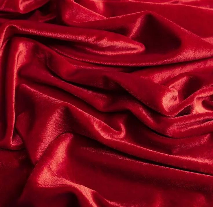 a close up view of a red fabric