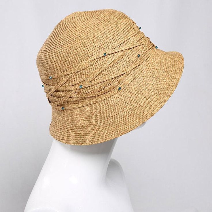 Color: mixed coffee color (57cm) Processing Methods: Sewing Crown style: Dome Applicable Gender: Women's Applicable age: Adult Material: Straw Brim style: short brimmed hat Suitable season: spring, autumn, summer Short Brim Hat, Straw Cloche Hat, Straw Weaving, Fishing Hats, Trendy Items, Brimmed Hat, Coffee Color, Fishing Hat, Color Cafe