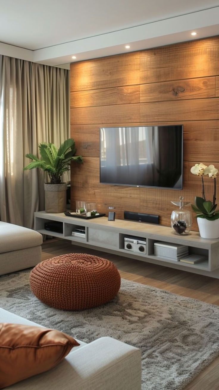 Creative TV Mount Solutions for Stylish Living Tv Mount Ideas, Small Living Room Ideas With Tv, Tv Wall Mount Ideas, Tv Living Room, Modern Luxury Living Room, Cozy Sectional, Sophisticated Living Room, Tv Mounting, Tv Walls