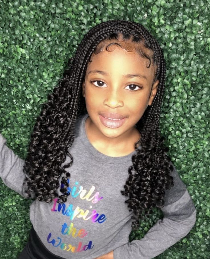 Braids For Black Kids, Girls Braided Hairstyles Kids, Black Kids Braids Hairstyles, Kids Style Hair, Kid Hair Styles, Kids Hair Styles, Short Box Braids Hairstyles, Lil Girl Hairstyles, Kid Braid Styles