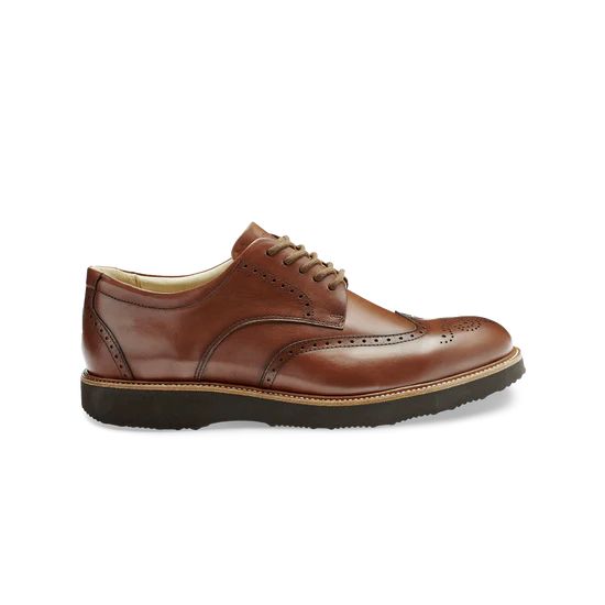 Tipping Point Classic Wingtip Lace-up Shoes For Derby, Business Casual Lace-up Shoes With Goodyear Welted Moc Toe, Classic Goodyear Welted Lace-up Shoes For Business Casual, Goodyear Welted Lace-up Shoes For Business Casual, Classic Brown Lace-up Shoes With Goodyear Welt Construction, Classic Brown Lace-up Shoes With Goodyear Welt, Classic Semi-formal Lace-up Shoes With Goodyear Welt, Semi-formal Oxford Lace-up Shoes With Moc Toe, Business Oxfords With Brogue Detailing And Plain Toe