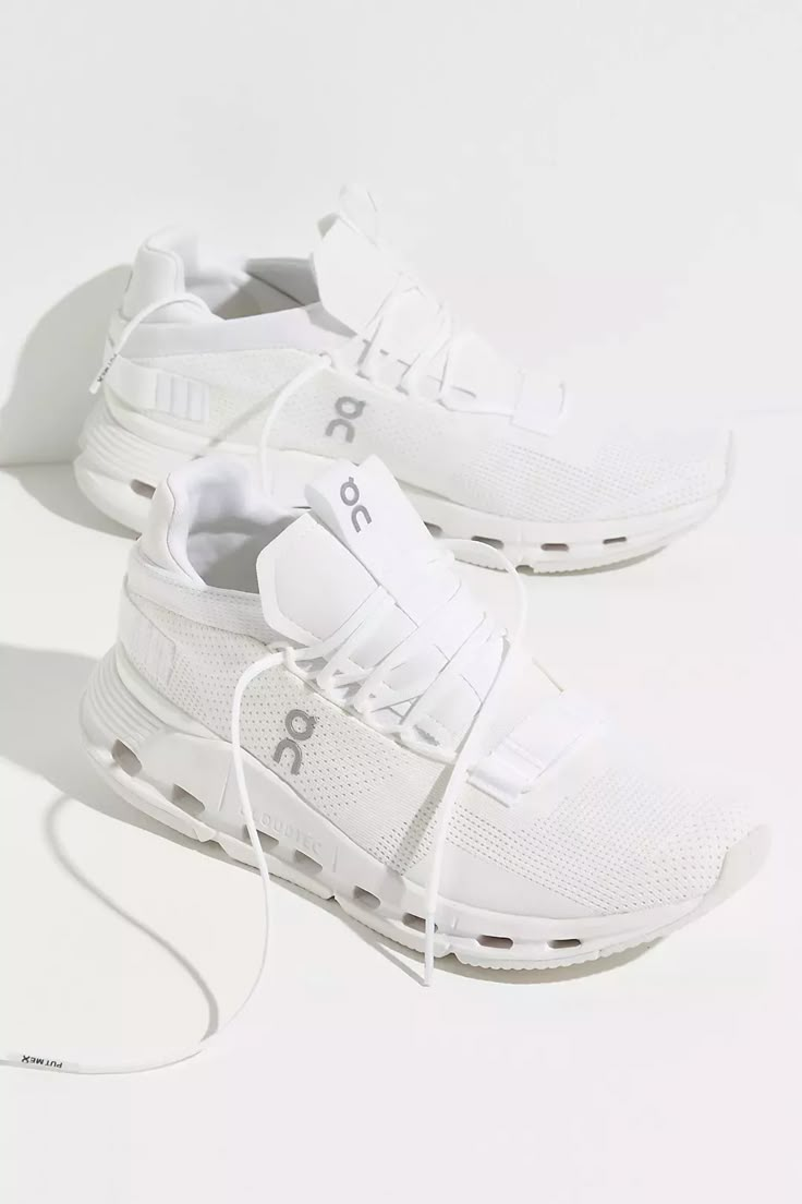 On Cloudnova Sneakers | Free People White Tenni Shoes, Preppy Shoes Sneakers & Athletic, On Cloudnova, Christmas List 2022, Pretty Sneakers, Cloud Shoes, Back To School Shoes, Preppy Shoes, Shoe Wishlist