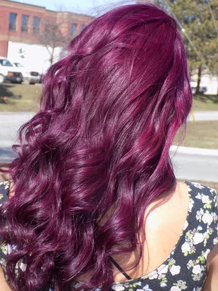 Fusha Hair Color, Magenta Hair Dye, Reddish Purple Hair, Magenta Red Hair, Raspberry Hair Color, Raspberry Hair, Pelo Color Vino, Magenta Hair Colors, Magenta Hair