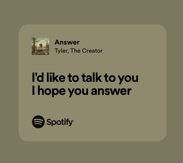 an ad with the words i'd like to talk to you i hope you answer