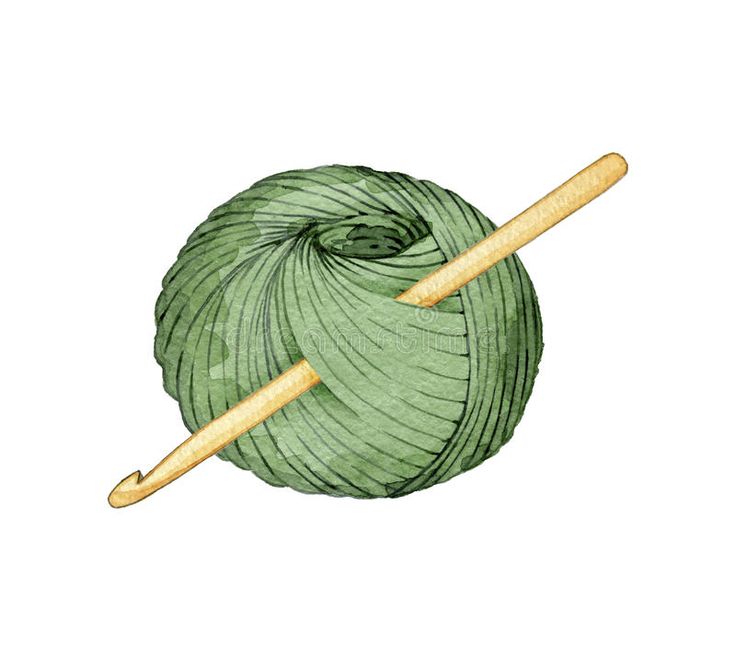 green ball of yarn and knitting needle on white background stock photo - image 348974