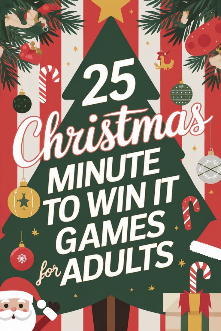 the 25 christmas minute to win games for adults