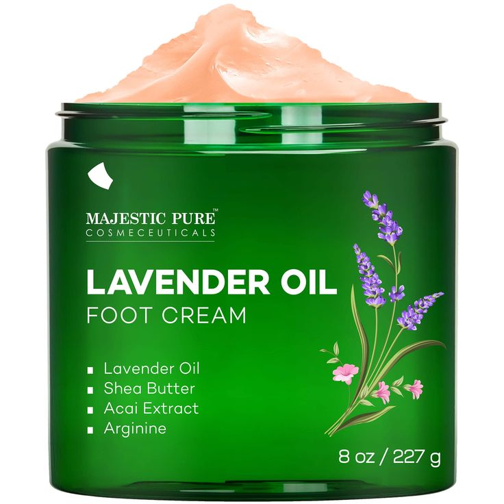 PRICES MAY VARY. premiumFoot Cream – Majestic Pure Lavender Oil Warming Foot Cream is formulated with skin loving ingredients such as Lavender Oil, Peppermint Oil, and Shea Butter to soften and moisturize dry rough skin. It contains No Harmful Chemicals and can be used by Men & Women Warming Foot Cream – Relax while massaging the Lavender Oil Foot Cream into the skin. The cream creates a warming sensation that helps you unwind while pampering those tired feet. Excellent Foot Massage Cream – Lave Massage Cream, Product Must Haves, Dry Air, Amazon Beauty, Peppermint Oil, Foot Cream, Rough Skin, Moisturizer For Dry Skin, Foot Massage