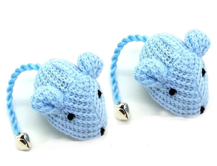 PRICES MAY VARY. Crochet Mouse Cat Toy Blue Color with a bell on tail. Cat toy is 2 inches long, tail is 3 inches long, Foam filled. Rattle Cat toy is very colorful, soft and fun for your cat! These Crochet Fabric Mouse Cat Toys are very bright and have lots of fun. Bell attached to the tail makes a rattling sound all cats love. Easy to grab and carry around, your cat will have lots of fun. Fabric Mouse, Crochet Mouse, Crochet Fabric, Toy 2, Blue Cat, Cats Love, Blue Cats, Long Tail, Cat Toy