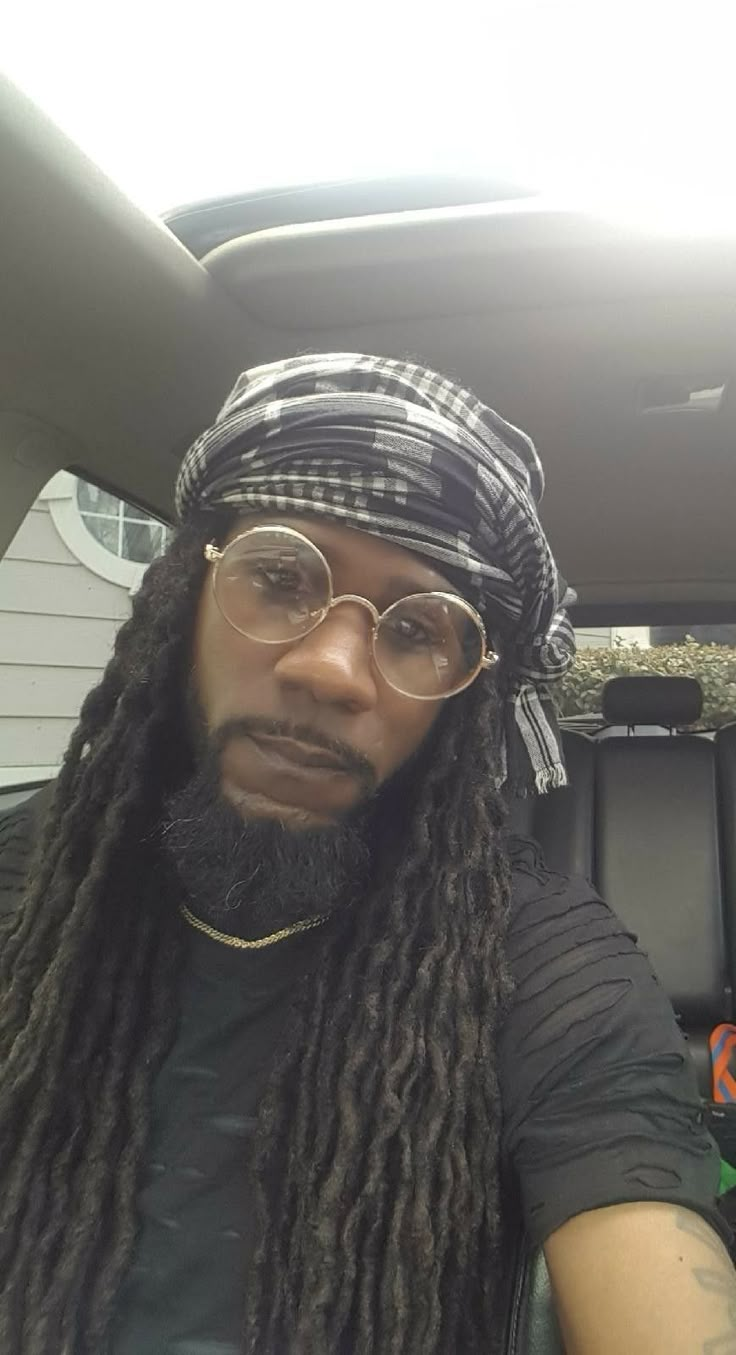 #Dreadlocs #dreadlocks #dreads #locs #dreadstyles #locstyles #locnation #nappyroots #locs4life #LocdKellz Hats With Dreads Men, Scarf On Dreadlocks, Dreads Bandana, Dreads With Bandana Men, Turban With Locs Men, Dreads Hat, Mens Head Wrap, Dreadlocks Men, Dreadlock Hairstyles For Men