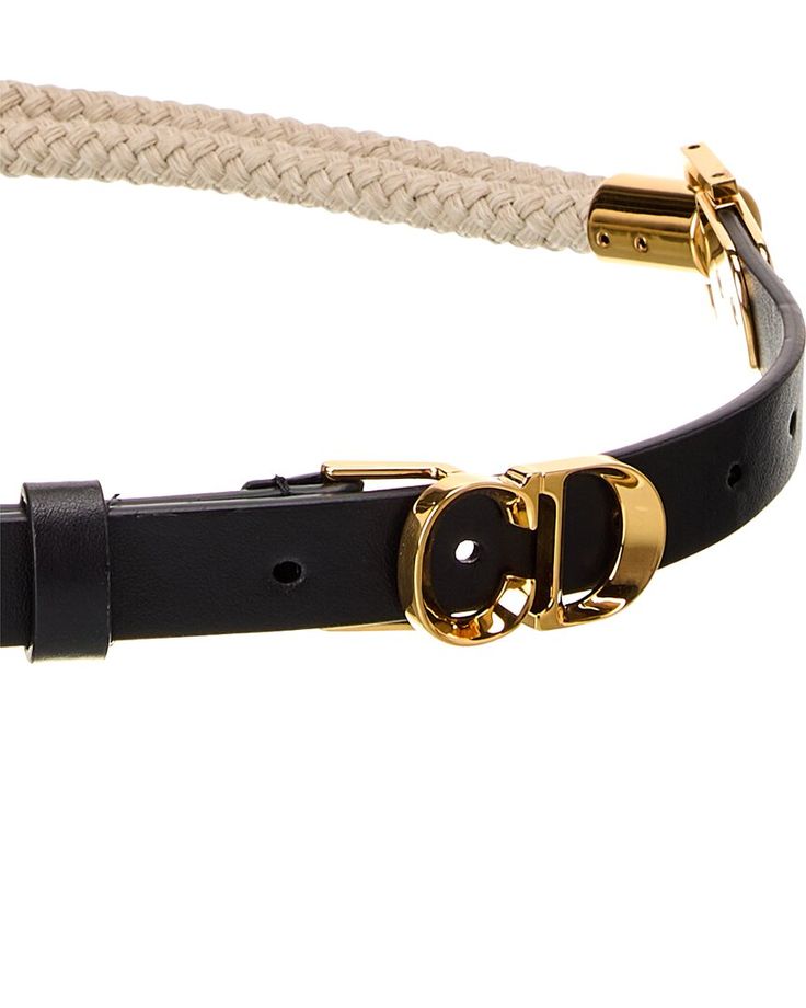 About The Brand: Elegant And Timeless French Luxury. C'est Rope & Leather Belt In Black Leather And Natural Rope With Gold-Tone Hardware And Pin Buckle Closure Please Note: Sizing Is In Centimeters. Please Refer To The Size Chart For Us Conversions. Measures 1In Wide Made In Italy Please Note: All Measurements Were Taken By Hand And Are Approximate; Slight Variations May Occur. Our Products Are 100% Genuine. In Some Cases We Purchase Merchandise From Trusted Independent Suppliers And Not Directl Dior Belt, French Luxury, Versace Handbags, Denim Jewelry, Luggage Bags Travel, Versace Accessories, Jean Shirt Dress, Women Men Shoes, Shop Mens Clothing