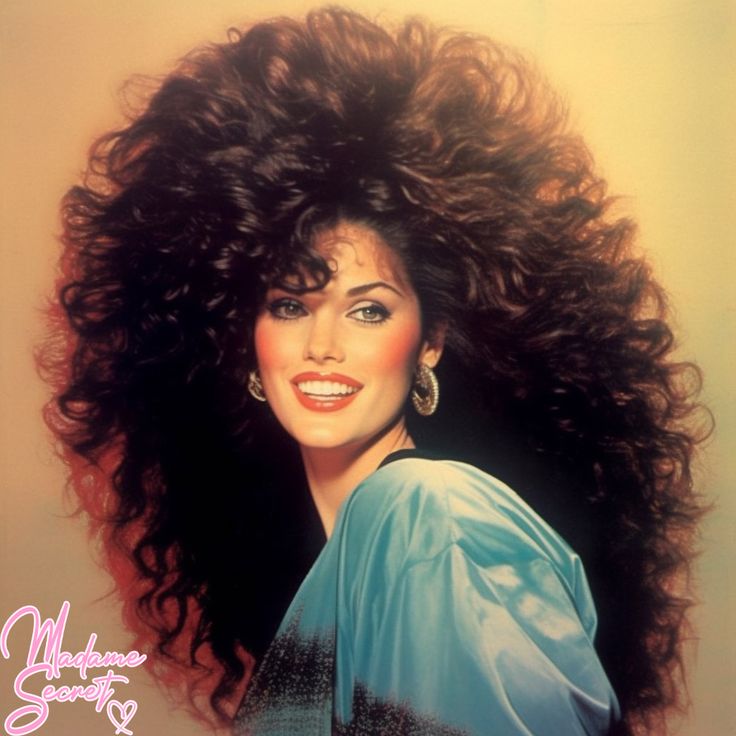 80s Long Hairstyles, 80s Hair Updo, 50s Curly Hairstyles, Curly 80s Hairstyles, Big Puffy Hair, 1980s Hairstyles For Long Hair, 80's Hair, Big Red Hair, Big Hairstyles