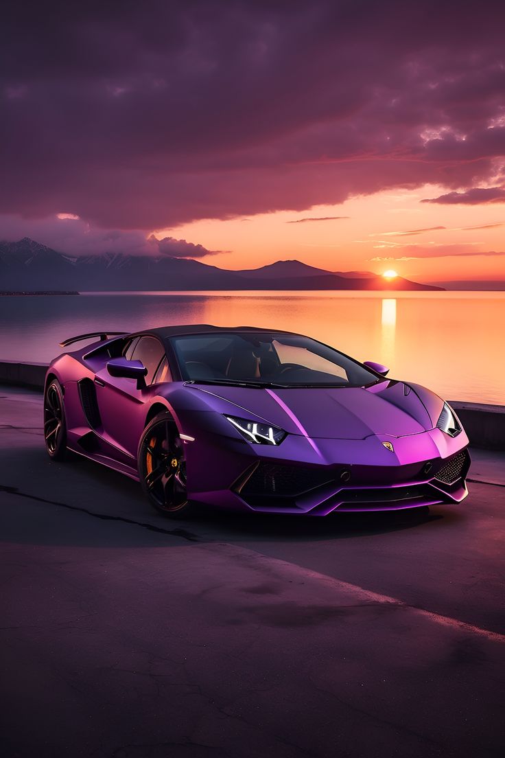 , #Media, #Graphics, #AD, #AI Purple Lamborghini, Purple Cars, Purple Car, Mom Car, Lovely Car, Cool Car Pictures, Lamborghini Cars, Super Luxury Cars, Classy Cars