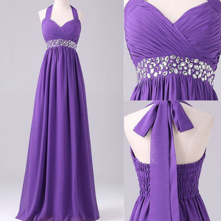 Purple Bridesmaid, Purple Bridesmaids, Purple Bridesmaid Dresses, Floor Length Prom Dresses, Graduation Dresses, Chiffon Fashion, Dresses Homecoming, Evening Dresses For Weddings, Dress Chiffon