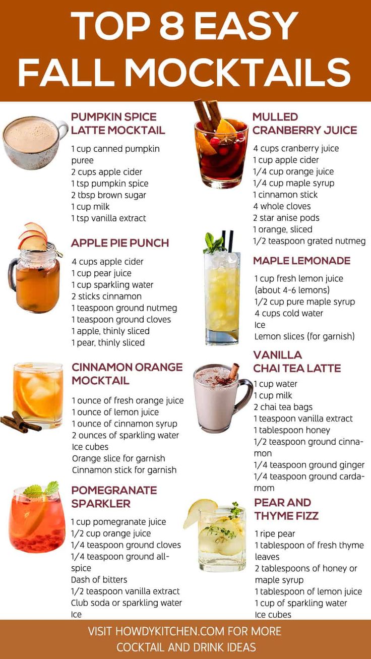 the top 8 easy fall cocktails