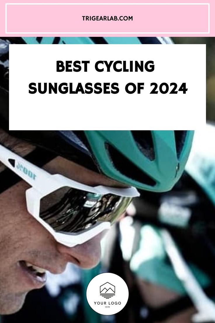 a man wearing sunglasses with the words best cycling sunglasses of 2014 on it's forehead