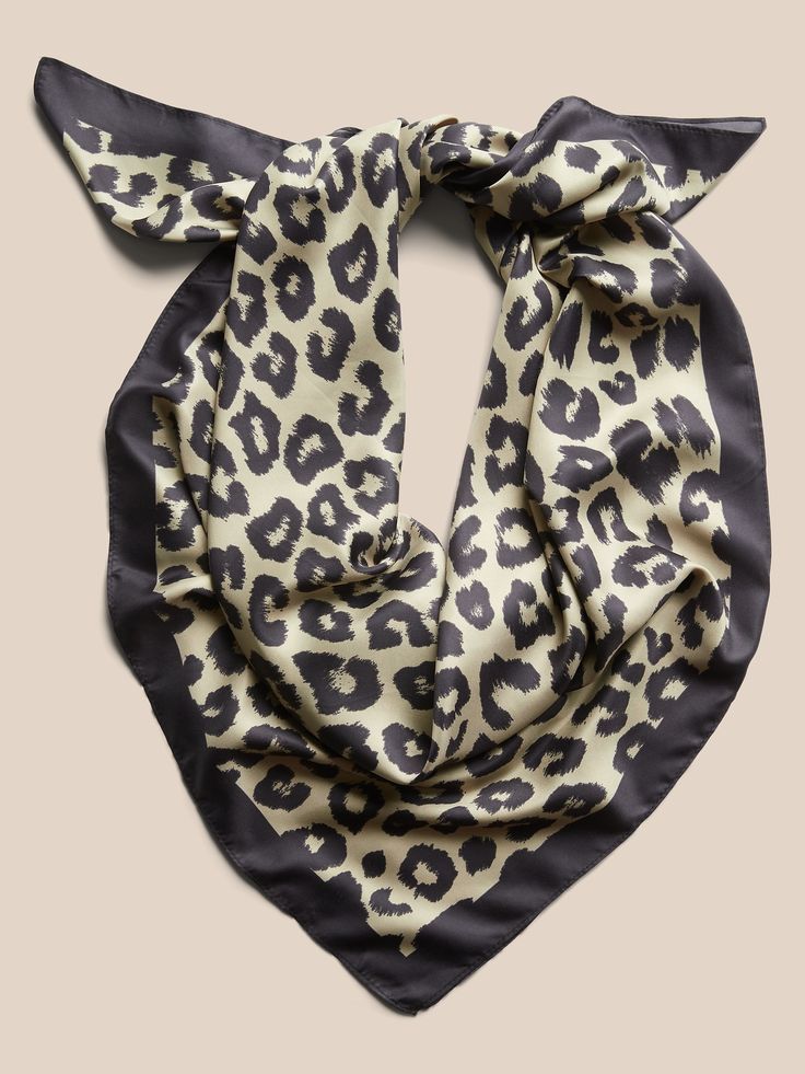 Leopard Print Scarf, Scarf Print, The Seasons, Head Scarf, Scarf Shawl, Hair Accessory, Colorful Prints, Banana Republic, Leopard Print