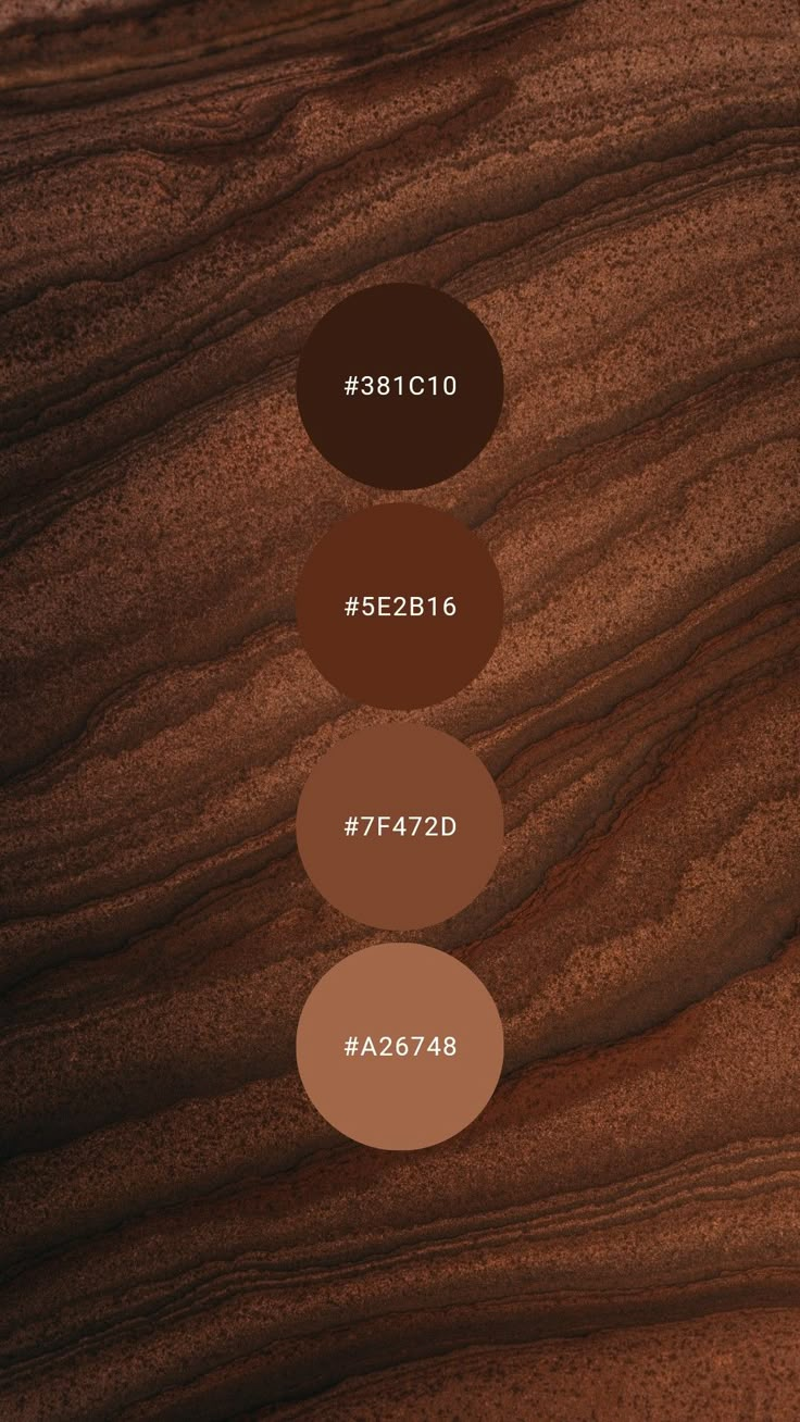 three different shades of brown on top of each other with the same color scheme in them