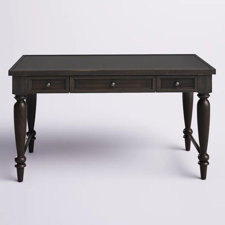 an old style desk with two drawers on one side and three legs on the other