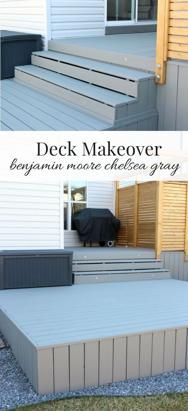 the steps and deck makeover is easy to do