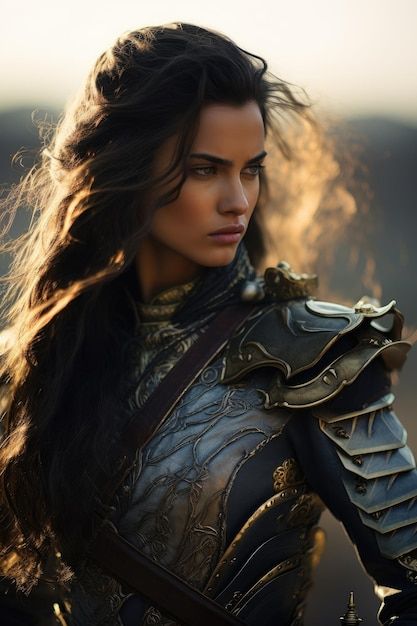 Brown Haired Warrior Woman, Book Character Female, Fighter Woman Aesthetic, Female Warrior Aesthetic, Warrior Woman Aesthetic, Fantasy Princess Art, Woman Warrior Art, Woman Knight, Warrior Aesthetic