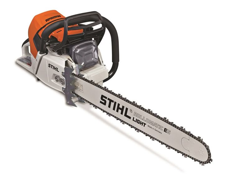 a chainsaw is shown on a white background