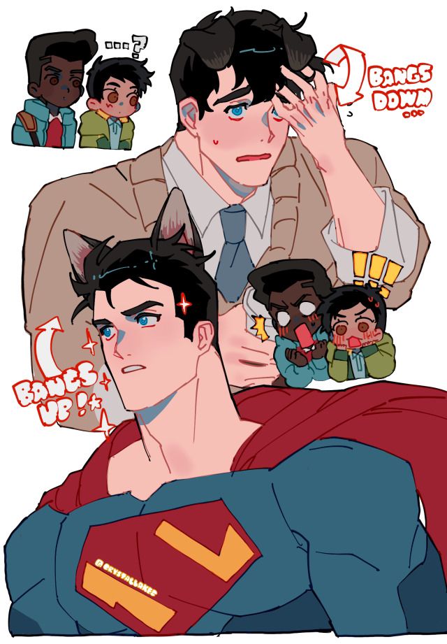 an image of superman and his friends