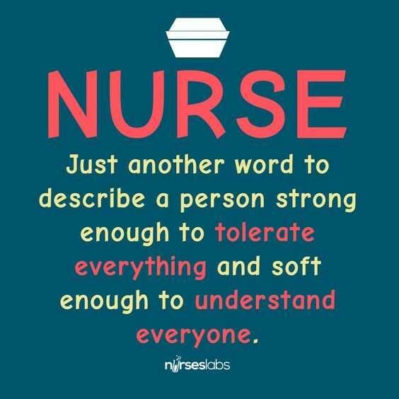 a blue background with the words nurse on it