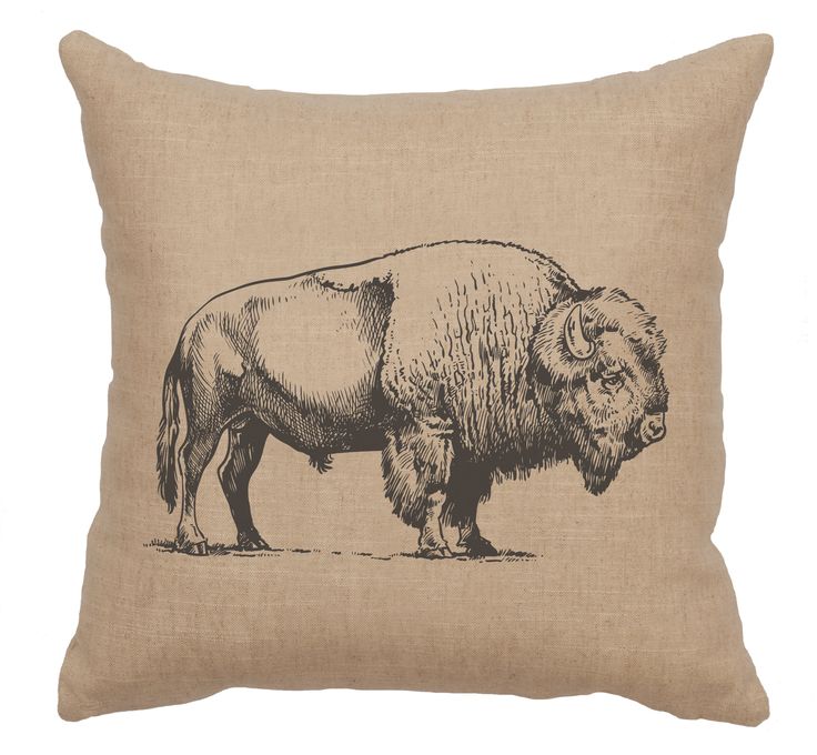 Buffalo Linen Natural Throw Pillow Southwestern Bedding, Western Pillows, Western Bedrooms, Copper Furniture, Cedar Furniture, Western Room, Cowhide Chair, Rustic Quilts, Western Bedroom Decor