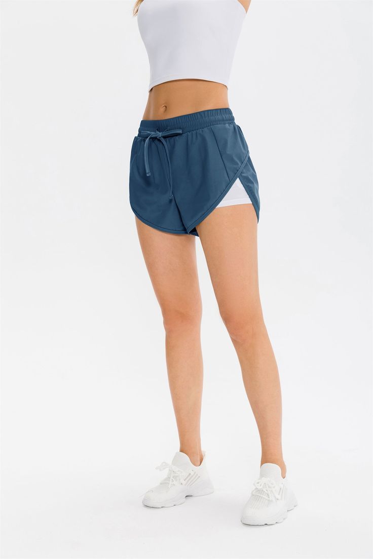 77% Nylon. 23% Spandex Soft. comfortable. skin friendly Breathable and sweat-wicking Adjustable drawstring Internal shorts with side pockets 2-in-1: Built-in shorts for comfort & protection (shorts are not separate) For: Casual Activities. Work. and Travel. Strapless Bandeau, Yoga Set, Black Khakis, Plus Size Swimwear, Sports Leggings, Ribbed Fabric, Trending Now, Casual Shorts, Built In