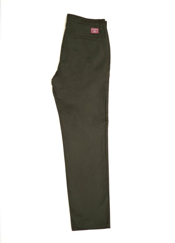 Men's Olive Workwear Chino Pants | Made in USA – Rustic Dime Classic Straight Leg Cargo Pants With Patch Pockets, Classic Cargo Pants With Patch Pockets And Tapered Leg, Workwear Pants With Patch Pockets And Straight Shape, Straight Pants With Patch Pockets For Work, Tapered Leg Chino Cotton Twill Cargo Pants For Work, Classic Straight Leg Cargo Pants With Side Pockets, Chino Cotton Twill Work Pants With Pockets, Classic Tapered Work Pants With Pockets, Straight Leg Cotton Work Pants With Side Pockets