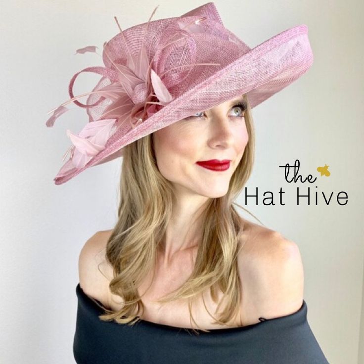 "Blush Pink Kentucky Derby Hat. Make your statement with this stunning, high quality piece! *100% Brand new, hand made and high quality. *Head circumference: 22.5\" and adjustable *Beautiful detail *Ordering 4 or more pieces? Message me about group discounts! Complete the look with our lace gloves! https://www.etsy.com/shop/QueenSugarBee?ref=hdr_shop_menu&section_id=17799374 ** Available to ship next business day. More Derby Hats & Fascinators here: https://www.etsy.com/shop/QueenSugarBe