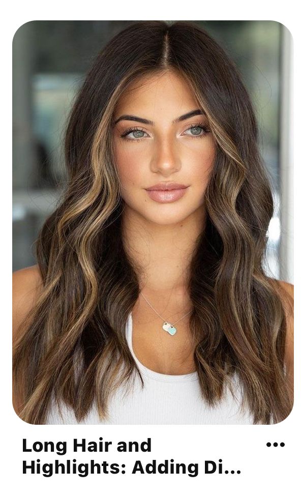 Medium Brown Hair, Brown Hair Looks, Brown Hair Inspo, Brunette Hair With Highlights, Dark Hair With Highlights, Brunette Balayage Hair, Hair With Highlights, Hair 2024, Long Brown Hair