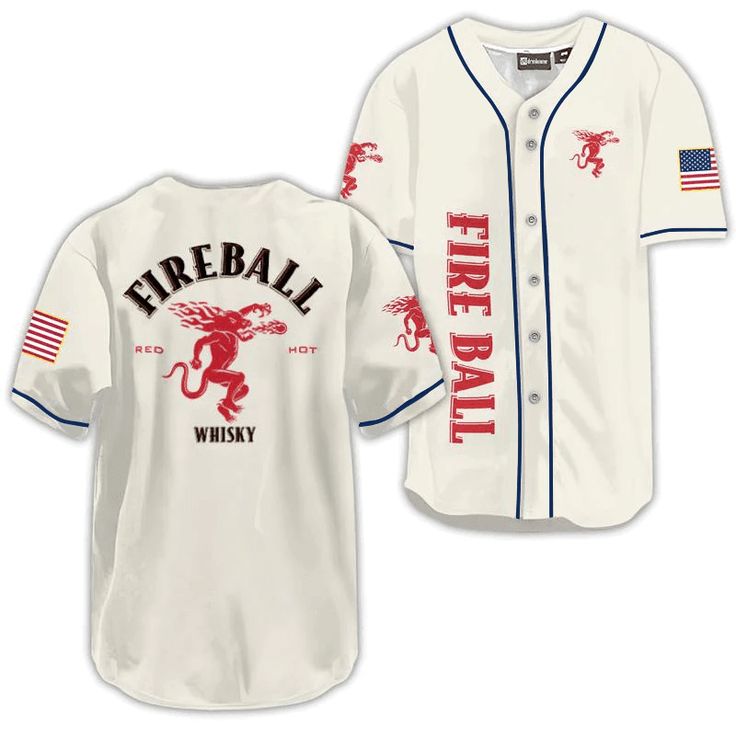 a baseball jersey with the words fireball on it