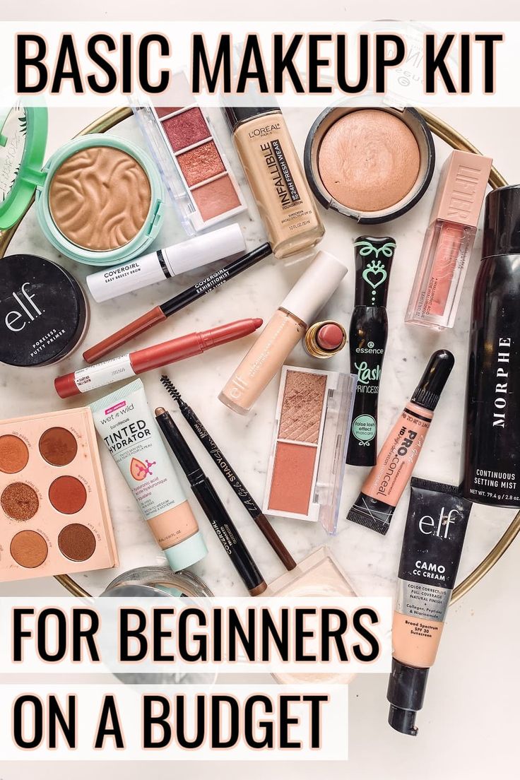 Must Have Make Up Products For Beginners, Basic Makeup Kit Natural, Best Makeup At Walmart, Make Up On A Budget, Beginner Makeup Must Haves, Easy Makeup Products, What Make Up To Buy For Beginners, Make Up Kits For Beginners, Make Up To Buy For Beginners