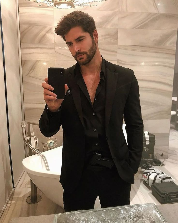 Christopher Morgan, Black Blazer Outfit, Party Outfit Men, Nick Bateman, Blazer Outfits Men, Black Suit Men, Formal Men Outfit, Wedding Dress Men, Stylish Men Casual