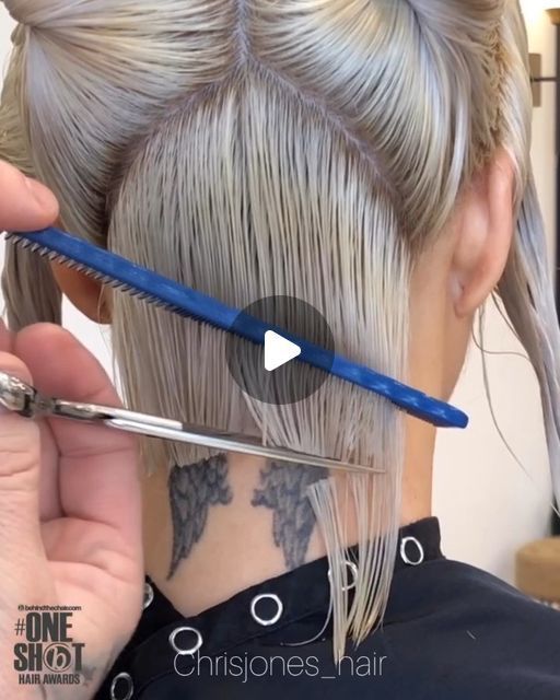 How To Stack Hair Bob Haircuts, Nape Bob Haircut, How To Cut A Bob Step By Step, Short Angled Bob Haircut For Fine Hair, How To Cut Bob Haircut At Home, How To Cut A Bob Yourself, Short Angled Bob Haircut Stacked, How To Cut Your Own Hair Bob, Choppy Inverted Bob Hairstyles