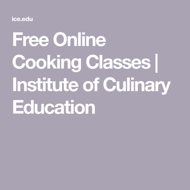 the words free online cooking classes institute of culinary education