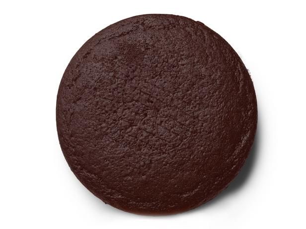 a chocolate cookie on a white background