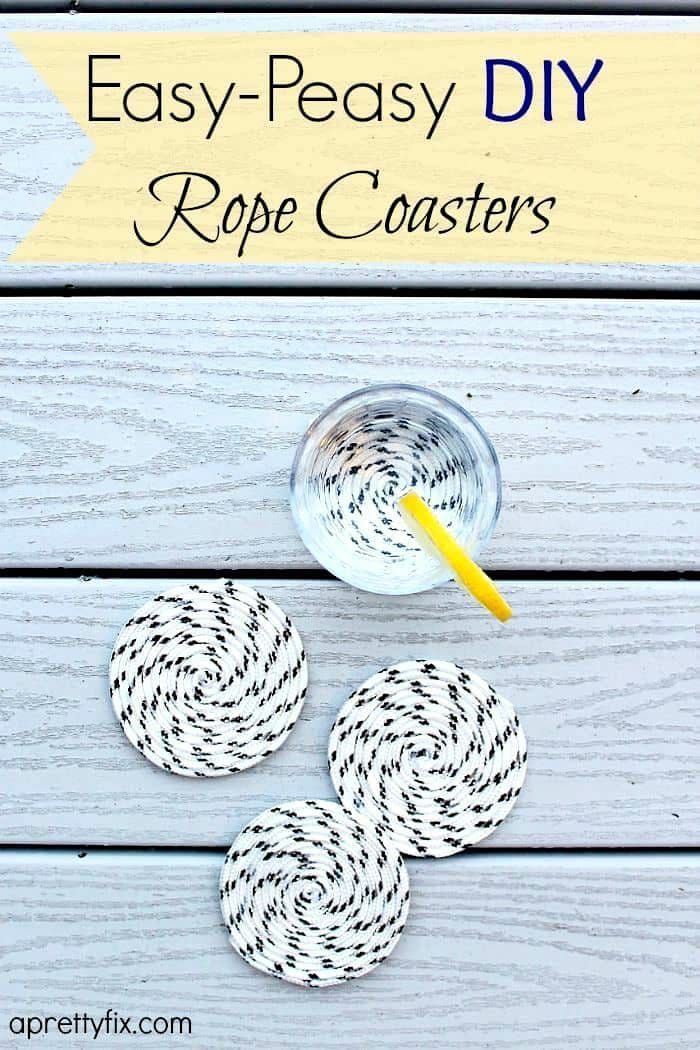 easy peasy diy rope coasters for kids and adults to make with them